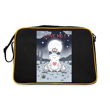 Love Me! Kröte Nr.1 - Retro Tasche - Schwarz/Gold - Hinten
