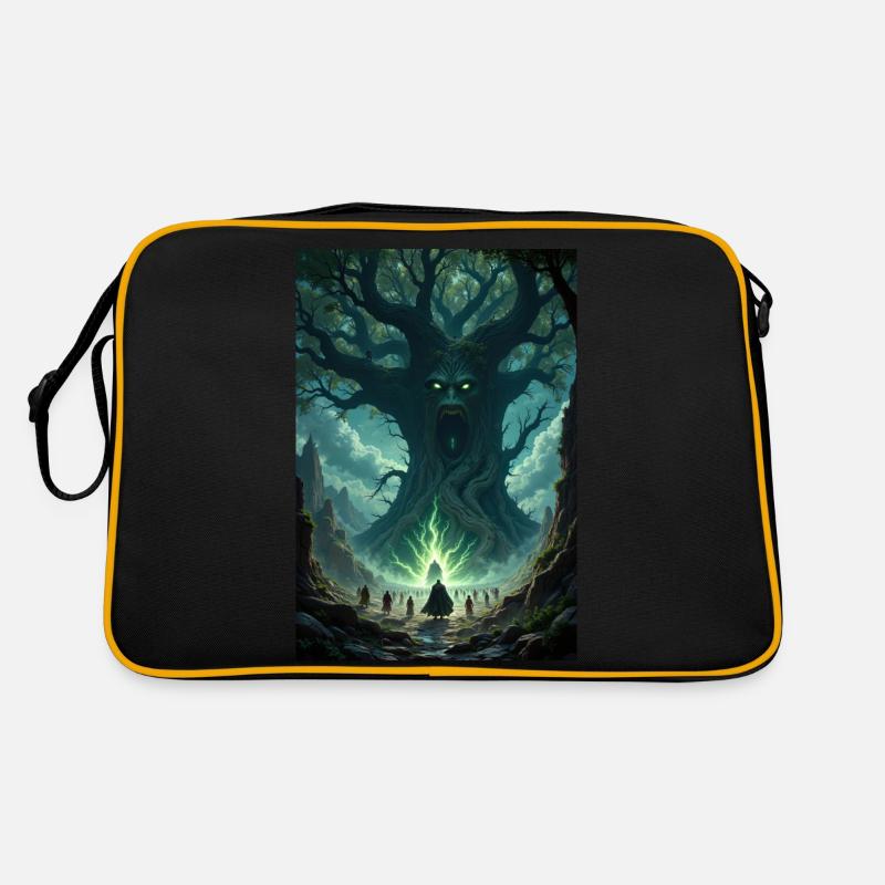 Fantasy tree image. Retro Bag