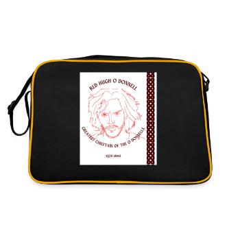 RED HUGH O DONNELL - Retro Bag - black/gold - Back