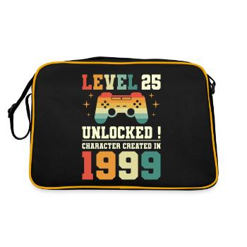 Niveau 25 Anniversaire Gamer 25 Ans - Sac Retro - noir/or - Dos