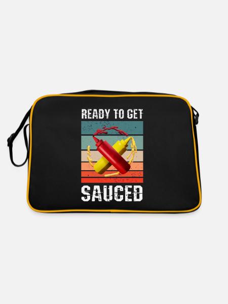 Prêt pour la sauce - Sac Retro - noir/or - Dos