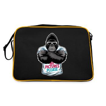 Pas de photos s’il vous plaît - Sac Retro - noir/or - Dos