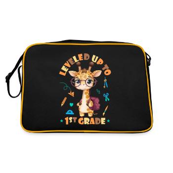 Surclassé en 1ère classe - Funny Giraffe - Sac Retro - noir/or - Dos