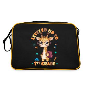 Surclassé en 1ère classe - Funny Giraffe - Sac Retro - noir/or - Dos