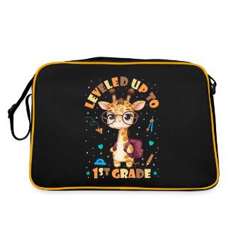 Surclassé en 1ère classe - Funny Giraffe - Sac Retro - noir/or - Dos