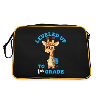 Surclassé en 1ère classe - Funny Giraffe - Sac Retro - noir/or - Dos