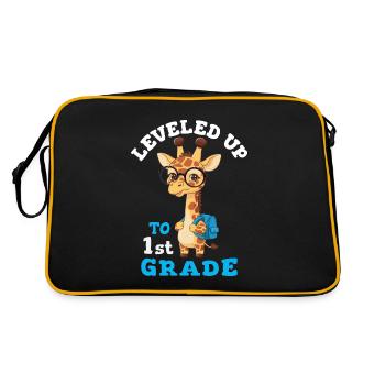 Surclassé en 1ère classe - Funny Giraffe - Sac Retro - noir/or - Dos