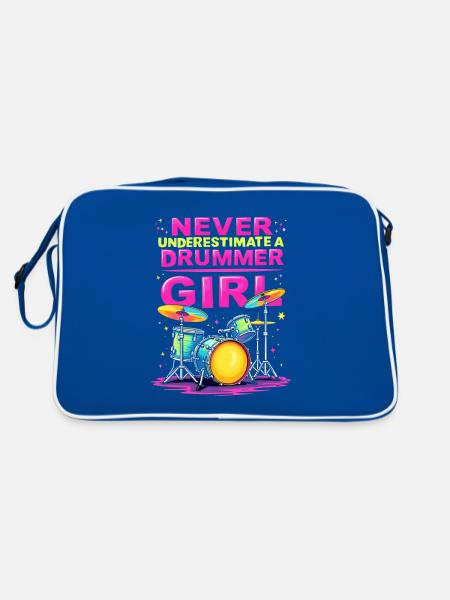 Ne sous-estimez jamais une batteuse - Sac Retro - bleu/blanc - Dos