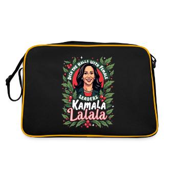 Kamala LALALA Élections 2024 à la tête des femmes - Sac Retro - noir/or - Dos