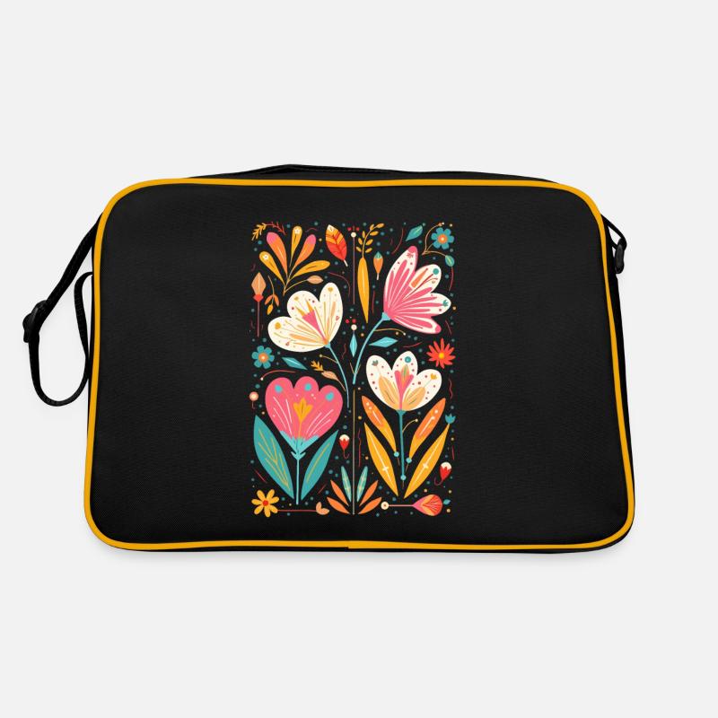 Otomi Floral Pattern Cultural Art Retro Bag