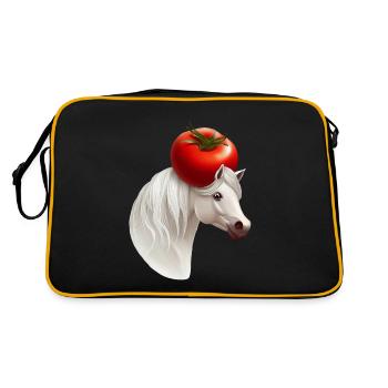 Cheval Tomato Head - Sac Retro - noir/or - Dos