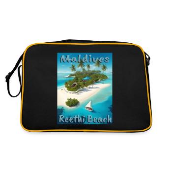 Summer dreams in the Maldives: Relaxation on the Ree - Retro Bag - black/gold - Back