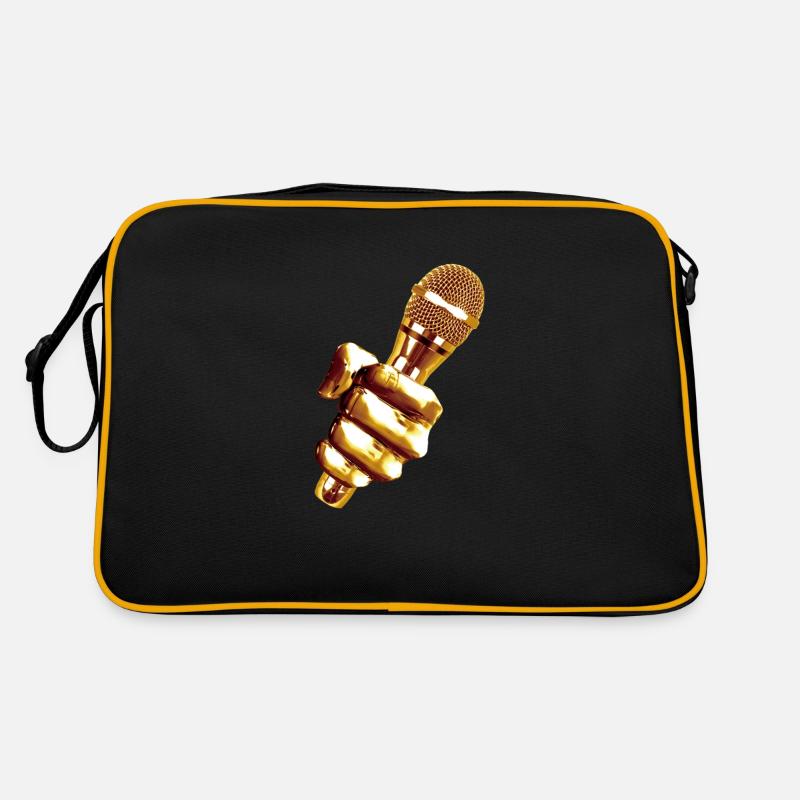 Microphone Microfon Gold Music Singen Sing Sac Retro