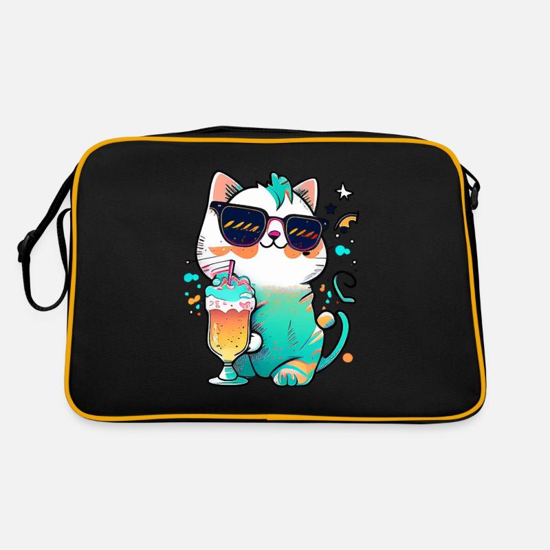 Le chat le plus cool de la plage Sac Retro
