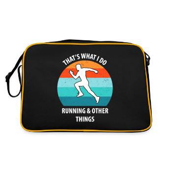 Faire du jogging - Sac Retro - noir/or - Dos