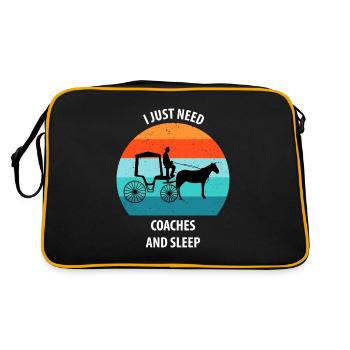 Calèche de cocher Calèche tirée par des chevaux Calèche - Sac Retro - noir/or - Dos