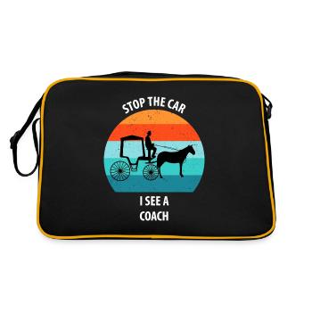 Calèche de cocher Calèche tirée par des chevaux Calèche - Sac Retro - noir/or - Dos