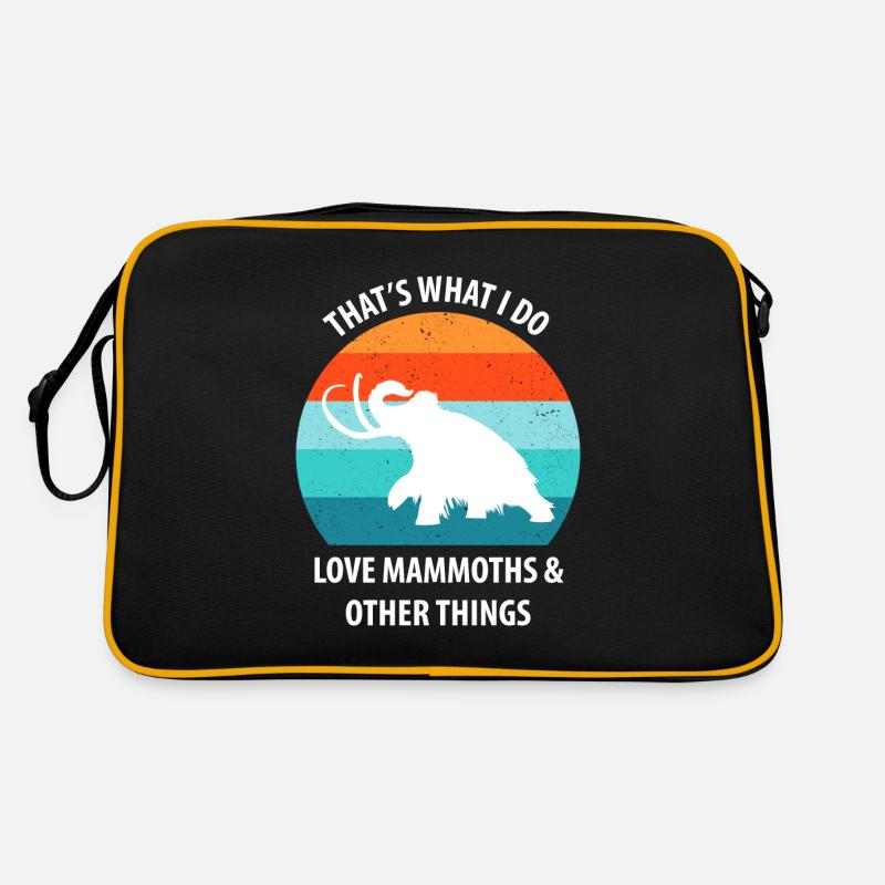 Funny Mammoth Stone Age Ice Age Design Prehistoric Retro Bag