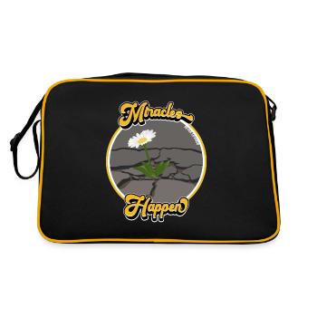 Miracles Happen! - Retro Bag - black/gold - Back