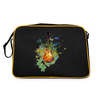 Guitar Electric Guitar Amplifier Les Paul Gift - Retro Bag - black/gold - Back