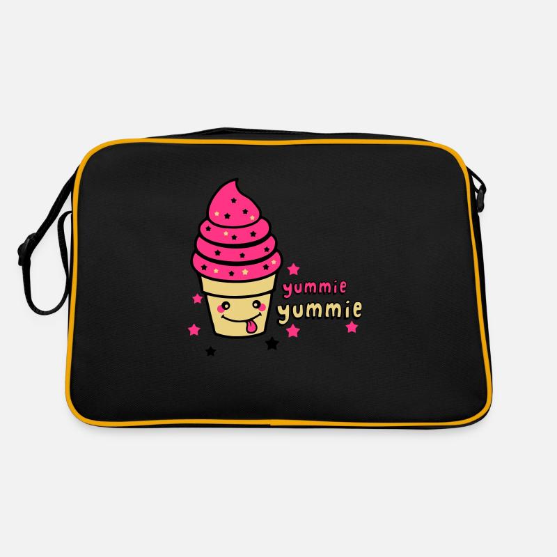yummie yummie - Retro Tasche - Schwarz/Gold
