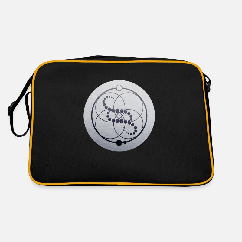 Kornkreis DNS Silber Crop Circle Retro Bag