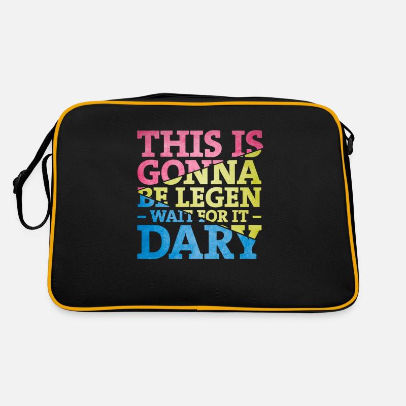 Legendary - Retro Tasche - Schwarz/Gold