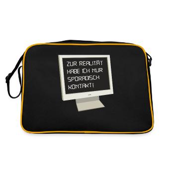 Reality - Retro Bag - black/gold - Back