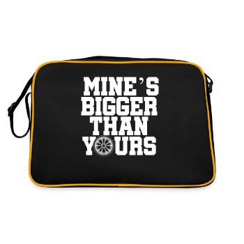 Le mien est plus grand que votre voiture cadeau - Sac Retro - noir/or - Dos