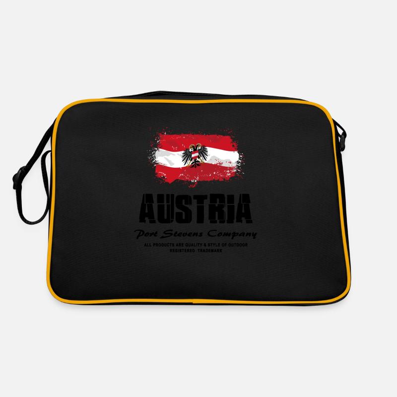 Austria Flag Logo Retro Tasche