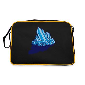 Shadow crystal gemstone - Retro Bag - black/gold - Back