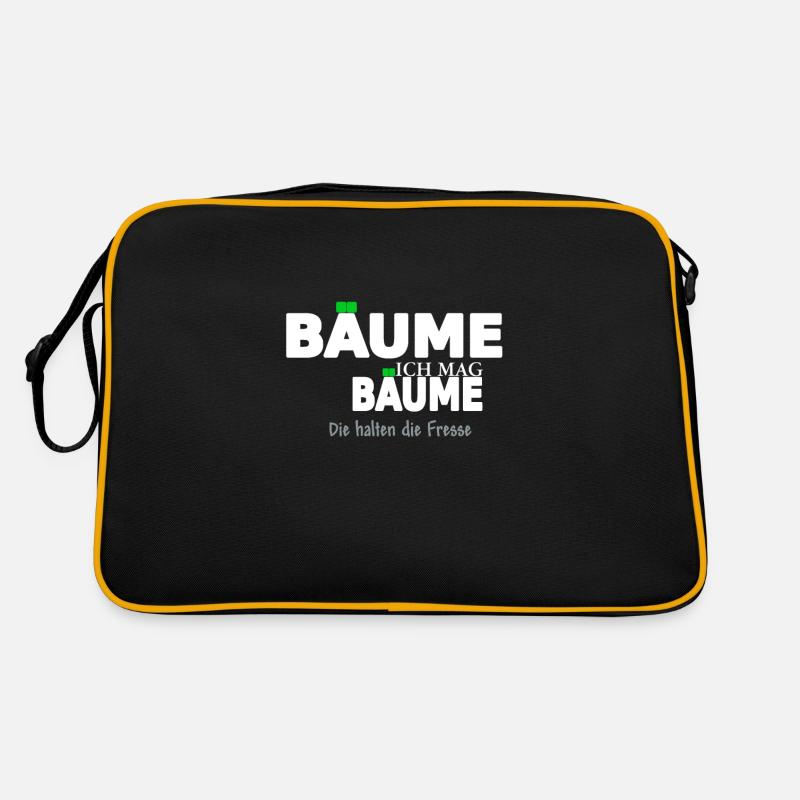 ich mag bäume weiss Retro Tasche
