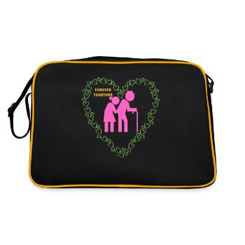 ALWAYS TOGETHER - Retro Bag - black/gold - Back