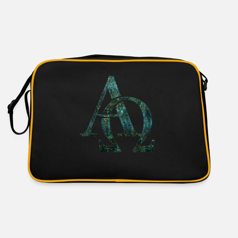 Symbol beginning end Alpha Omega God Christian Retro Bag