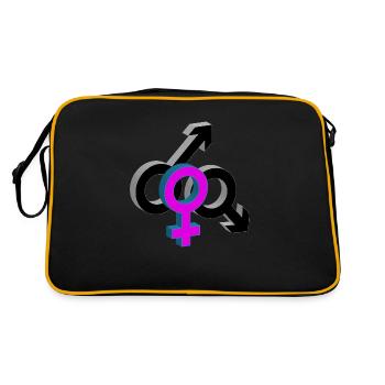 Wifesharing 3D Impression - Sac Retro - noir/or - Dos
