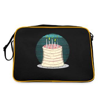 Gâteau gâteau d’anniversaire Cake - Sac Retro - noir/or - Dos