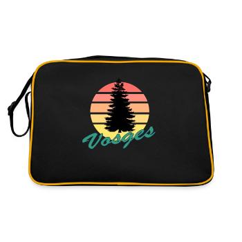 Vosges Sapin couché Soleil - Sac Retro - noir/or - Dos