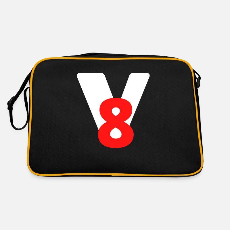 V8 - Retro Bag - black/gold