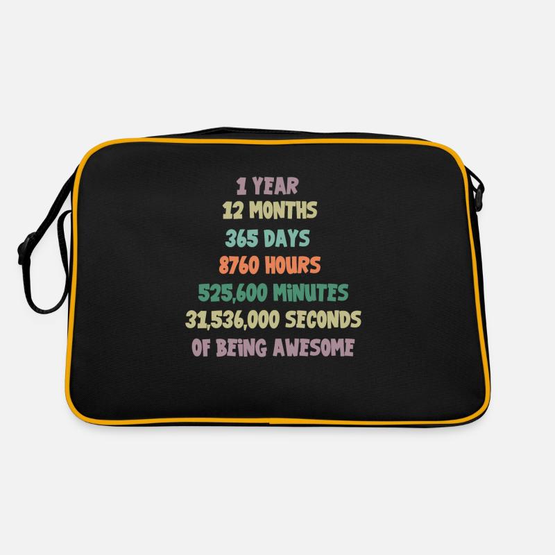 1e anniversaire cadeau 1 ans Sac Retro