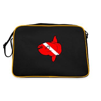 Ocean sunfish - Retro Bag - black/gold - Back