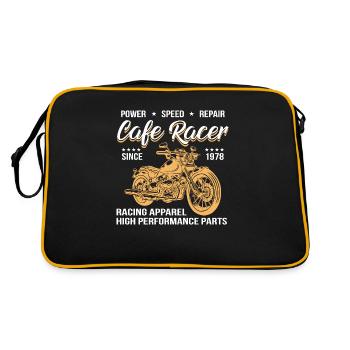 Cafe Racer T-Shirt - Sac Retro - noir/or - Dos