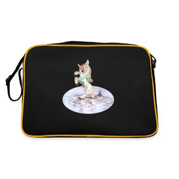 Conte de fées Bébé Licorne - Sac Retro - noir/or - Dos