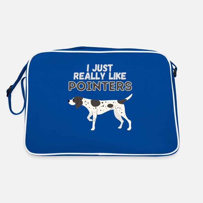 I Just Really Like Pointers Dog Gift Retro Tasche