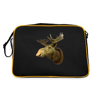Moose head - Retro Bag - black/gold - Back