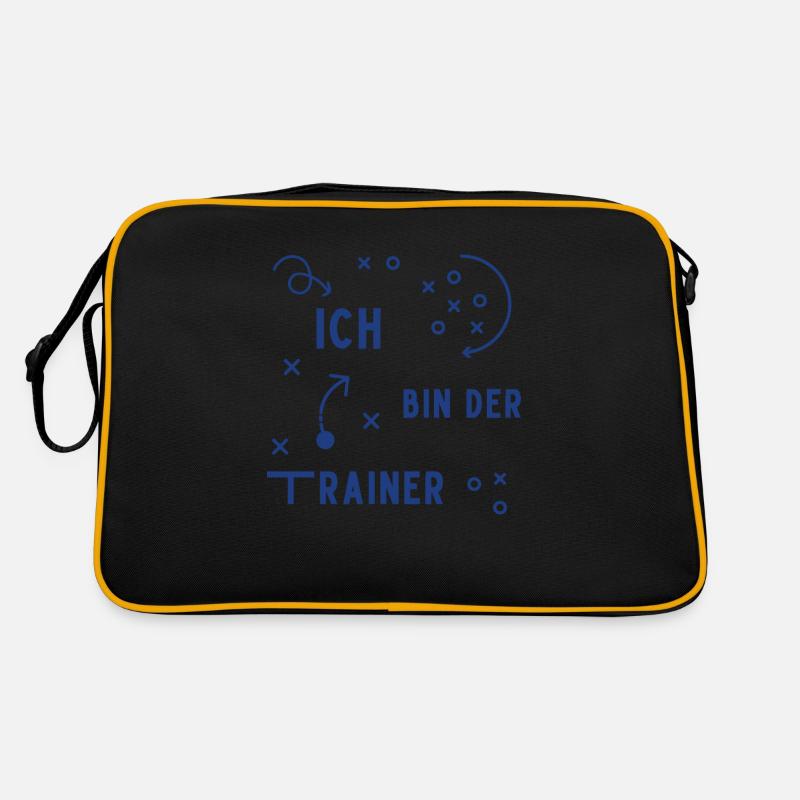 Ich bin der Trainer Retro Tasche