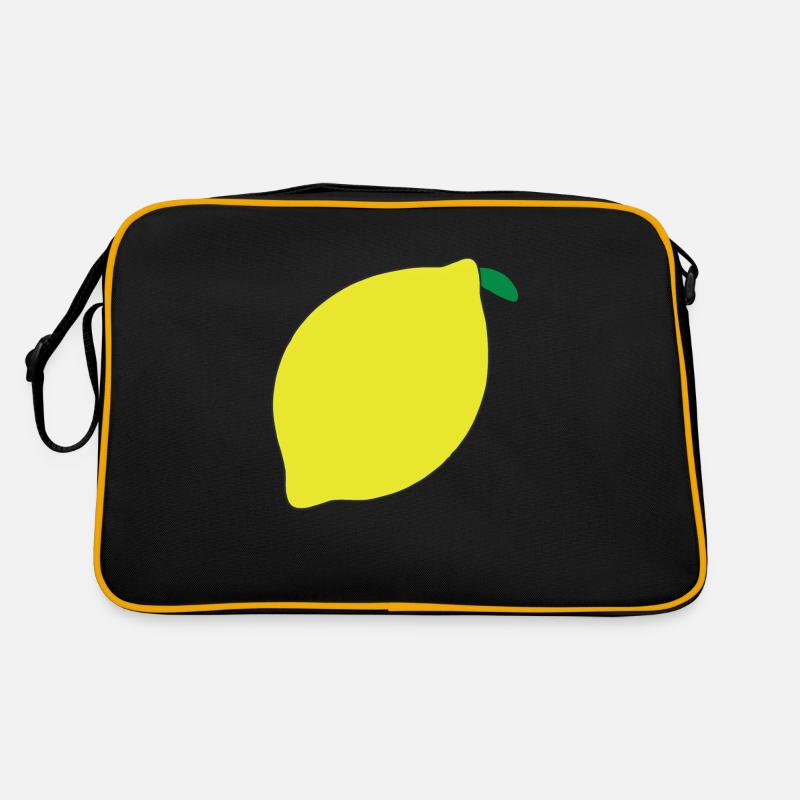 Idée cadeau d’illustration de citron Sac Retro