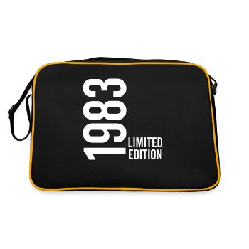 1983 Limitierte Edition - Retro Tasche - Schwarz/Gold - Hinten