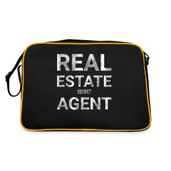 Real Estate Secret agent - Retro Bag - black/gold - Back