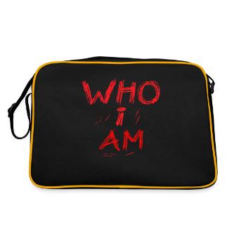 Who i am - Retro Bag - black/gold - Back
