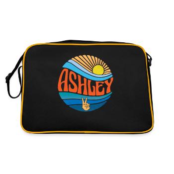 Ashley Shirt Vintage Sunset Ashley Groovy Tie Dye - Sac Retro - noir/or - Dos
